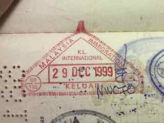 Departure Stamp K.L.I.A.